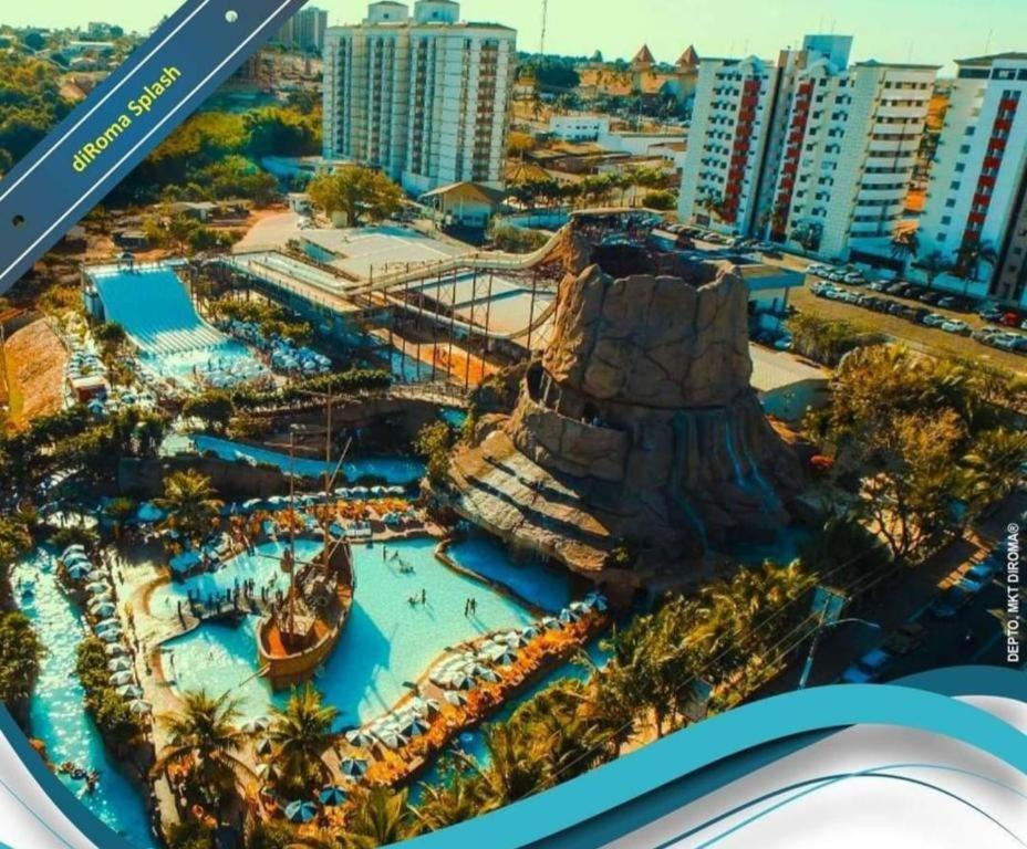 Piazza Diroma Acqua Aparthotel Caldas Novas Exterior foto